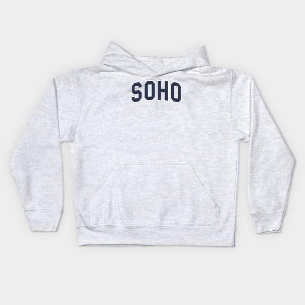 Soho (navy) Kids Hoodie by BeeHappyTees